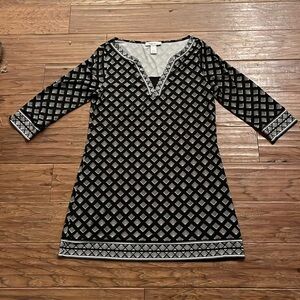 White House Black Market Size M Tunic Dress with 3/4 Sleeves